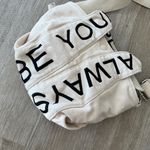 ZARA Womens "Always Be Yourself" Cream Bag Photo 1