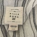 Billabong Women Hoodie Top M Blue White Washed Out Striped Beachy Coastal Hippie Photo 1