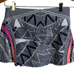 Lucky In Love Santa Fe Glow Skirt Womens Size Small Navy Ombre Zig Zag Tennis Blue Photo 0