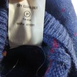 Woolrich Mohair Wool Blend Cardigan Paisley Artic Blue Heather Handframed Medium Photo 7