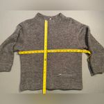 Marc by Marc Jacobs , Grey Turtleneck wool Sweater w/Gold Flecks, snap up back SM Photo 7