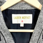 Lauren Moffatt Silk Wool Blend Square Pattern Top Gray Size M Photo 1