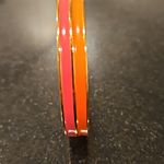 Trina Turk 💕💕 Enamel Bagle Bracelet ~ Orange and Pink Gold Plated One Size NWT Photo 2