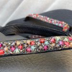 Skechers Black Bejeweled yoga foam Flip Flops Size 8/ 9 New comfortable Photo 3