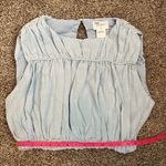 Free People NWT Girl and the Sun Sky Blue Cropped Sleeveless Top Photo 5