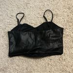 ZARA  faux leather tank size large Photo 2