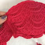 TEZENIS Pink Crochet Tie back bra Top Size 32 Photo 5
