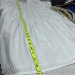 Elegant White Puff Sleeve s Dress tiered square neckline babydoll mini Size undefined Photo 3