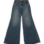 Levi's  Big E Premium Ribcage Bell Jeans High Rise Wide Leg Medium Wash size 30 Photo 0