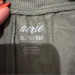 Aerie  Green Wide Leg Cut Out Jogger Sweatpants Photo 4