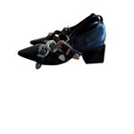 Guanghuiyuzu Black Pointed Toe Buckle Strappy Block Heels Women's Size 35 Photo 12