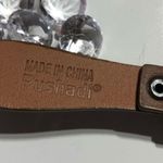 Pushadi 34” Braided Brown Vegan Leather Belt EUC Photo 3