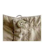 The North Face Cropped Rip Stop Hiking Outdoor Nylon Pants Khaki Beige Size 12 Photo 3