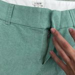 J.Crew Frankie short in Oxford cloth green flat front modest medium rise Photo 2