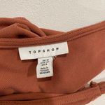 Topshop  Rust Ribbed Sleeveless Maxi Dress Size 8 Photo 2