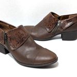 b.o.c. Embossed Floral Booties Rosemela Womens 11M Zip Photo 0