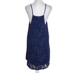 Ambiance Sleeveless Navy Blue Lace Mini Dress Size Medium Wedding Guest Dress Photo 1