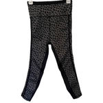 All Fenix Cheetah Print Athletic Womens Leggings Size Small Stripes Olive Gray Photo 5