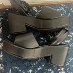 Clearance 50% off Black Women's Platform Sandals, Size 38 or 7.5 Photo 2