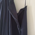 ALC Frank A.L.C. Alexandria Cotton Midi Dress Cap Sleeves Cutout Navy Size 8 Photo 12