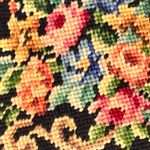 Floral Embroidered Black‎ Handbag Black Photo 1