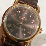 Coach  Delancey Metallic Rose Gold‎ Plated Grommet Watch NEW Photo 1