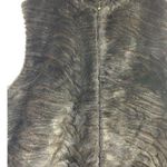 Preston & York II Women's Black Tiger Fuzzy Vest Photo 2
