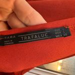 ZARA  Deep V-Neck Pinafore Bralette Orange Mini Dress Size Large L Photo 7