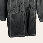 Dollhouse Vintage Black Contrast Stitching Long Coat Size Medium Photo 4
