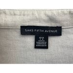 Saks 5th Avenue Saks Fifth Avenue Linen Blouse Large Beige Lagenlook Minimalist Quiet Luxury Photo 5