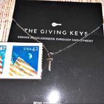 The Giving Keys  Believe Mini Silver Key Necklace 16-18 Inches Photo 1