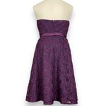 Marina Dress Strapless Lace Plum Purple Wedding Guest Bridesmaid Formal‎ Size 10 Photo 2