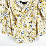 Eloquii Yellow Floral On/Off Shoulder Cropped Top, Size 20 Photo 10