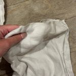 Loft 100% Linen Cream Wide Leg Pants Size 2 Photo 4