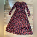 Doen Assam Dress Small — Altered Collar Red Photo 3