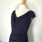 Ralph Lauren Lauren Navy Blue Stretchy Classic Dress Photo 2