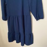 Max + Ash Dress Long Sleeve Tiered Mini Dark Blue Casual Neutral Photo 2