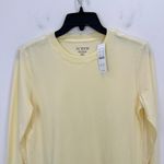 J.Crew Pima Cotton Long Sleeve Tee Shirt Buttermilk Yellow Crewneck XXS NWT Photo 2