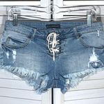 Billabong Y2K Distressed Beach Jean Shorts - Size 3 Photo 0