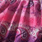 Cruise Club Pink and Purple Paisley Print Women's Y2K Vibe Bag Photo 3