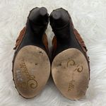 Seychelles  Size 7 Hush Hush Brown Platform Leather Studded Heeled Mules Photo 4