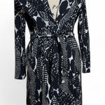 Chico's  Black and White‎ Ruched Wrap Dress Photo 0