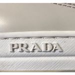 Prada   Downtown Perforated White Leather Sneakers Women's 39/9 EUC 1E792M Photo 5