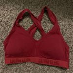 Calvin Klein Red  Racer Back Bra Photo 0