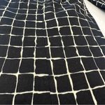 ZARA Woman Square Windowpane Print Pockets Pants Trousers Black White Size M Photo 2