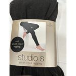 New Studio S brown Leggings Ribbed Knit Soft Warm Winter L/XL Brown Size L Photo 1