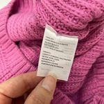 Elodie  Women's Size Medium Cropped Crewneck Pullover Sweater Bright‎ Orchid NWT Photo 6