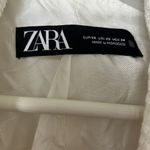 ZARA WOMAN CONTRAST TRIM SEAMED STRAIGHT CUT BLAZER Photo 5