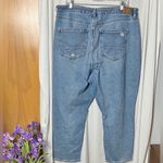 American Eagle  Outfitters Distressed High Rise Blue Curvy Mom Jean Size 18S Photo 3