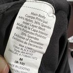 Avia Womens Athletic Leggings Black Activewear Striped Casual Medium M (8-10) Photo 4